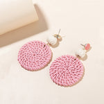 Load image into Gallery viewer, Rattan Raffia Tassel Earrings
