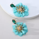 Load image into Gallery viewer, Flower Dangle Earrings
