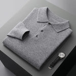 Load image into Gallery viewer, Men&#39;s merino wool Long sleeve polo
