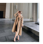 Load image into Gallery viewer, Women High-end Khaki Trench Coat

