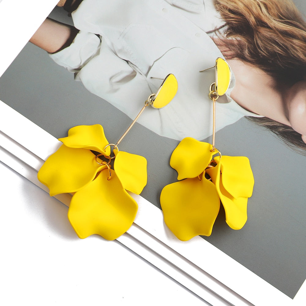 Petal Dangle Drop Earrings