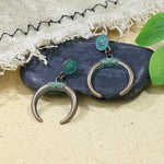Load image into Gallery viewer, Vintage Boho Blue Stone Drop Earrings
