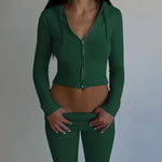 Load image into Gallery viewer, Cross border Knitted Hoodie Set
