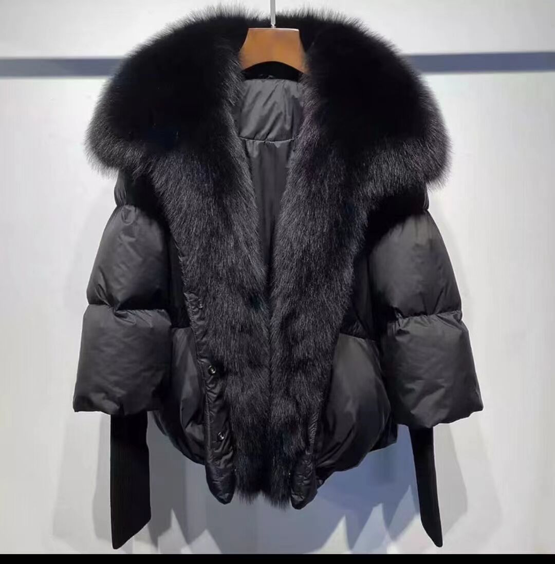 Women's Warm Oversized Fox Fur Jacket