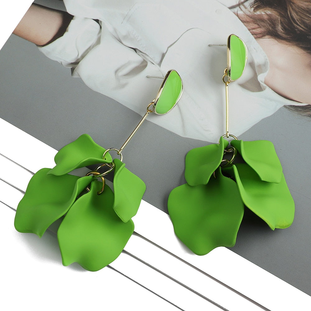 Petal Dangle Drop Earrings