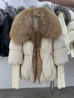 Load image into Gallery viewer, Women&#39;s Warm Oversized Fox Fur Jacket
