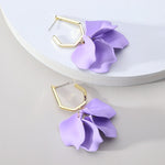Load image into Gallery viewer, Rose Petals Dangle Earrings
