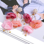 Load image into Gallery viewer, Flower Dangle Earrings
