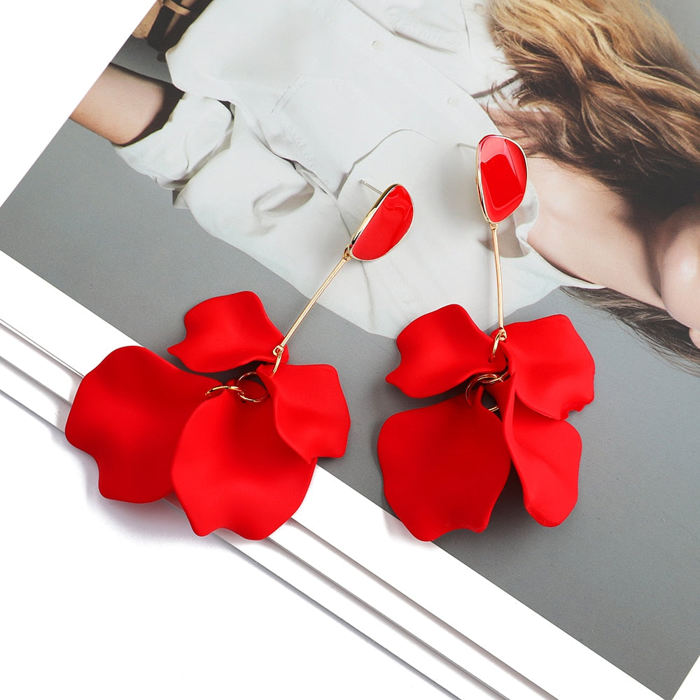 Petal Dangle Drop Earrings