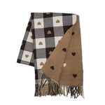 Load image into Gallery viewer, Love Checker Cashmere feel Scarf
