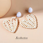 Load image into Gallery viewer, Rattan Raffia Tassel Earrings
