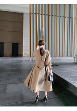 Load image into Gallery viewer, Women High-end Khaki Trench Coat
