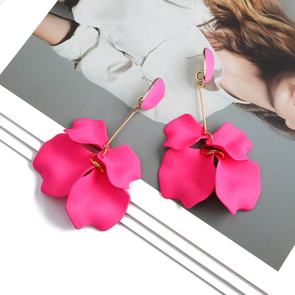 Petal Dangle Drop Earrings