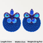 Load image into Gallery viewer, Dark Blue Series Long Dangle Drop Earrings
