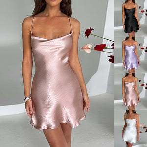 Sleeveless Lace-up Cami Dress