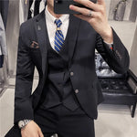 Load image into Gallery viewer, Men&#39;s Suit 3pcs Set
