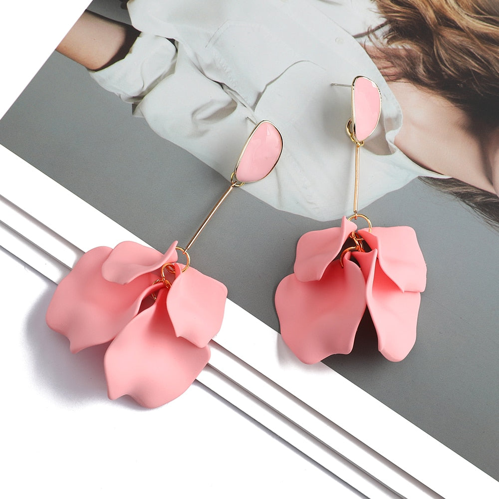 Petal Dangle Drop Earrings