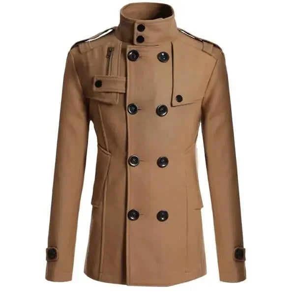 Mens Double Breasted Trench Coat