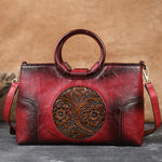Load image into Gallery viewer, Women&#39;s Retro Leather Handbag

