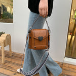 Load image into Gallery viewer, Women&#39;s U Leather Crossbody Bag
