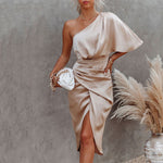 Load image into Gallery viewer, Women&#39;s elegant satin look dress
