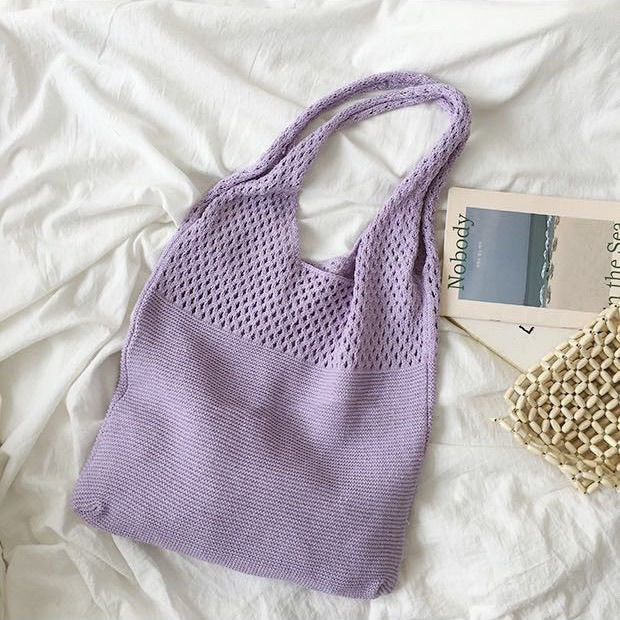 Knitted Hobo Handbag