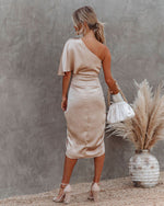 Load image into Gallery viewer, Women&#39;s elegant satin look dress
