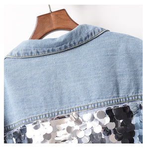 Women's Sequins Denim Jackets