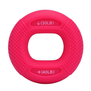 Silicone Adjustable Hand Gripping Exerciser Ring 20-80LB