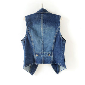 Sleeveless Denim Vest