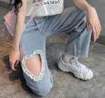 Load image into Gallery viewer, High Waist Denim Pants
