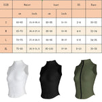 Load image into Gallery viewer, Zip Up Sweat Vest Jacket Sleeveless
