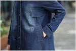 Load image into Gallery viewer, Denim Warm Hooded Jacket
