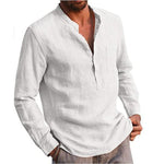 Load image into Gallery viewer, Long-Sleeved Linen Shirt
