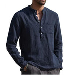 Load image into Gallery viewer, Long-Sleeved Linen Shirt
