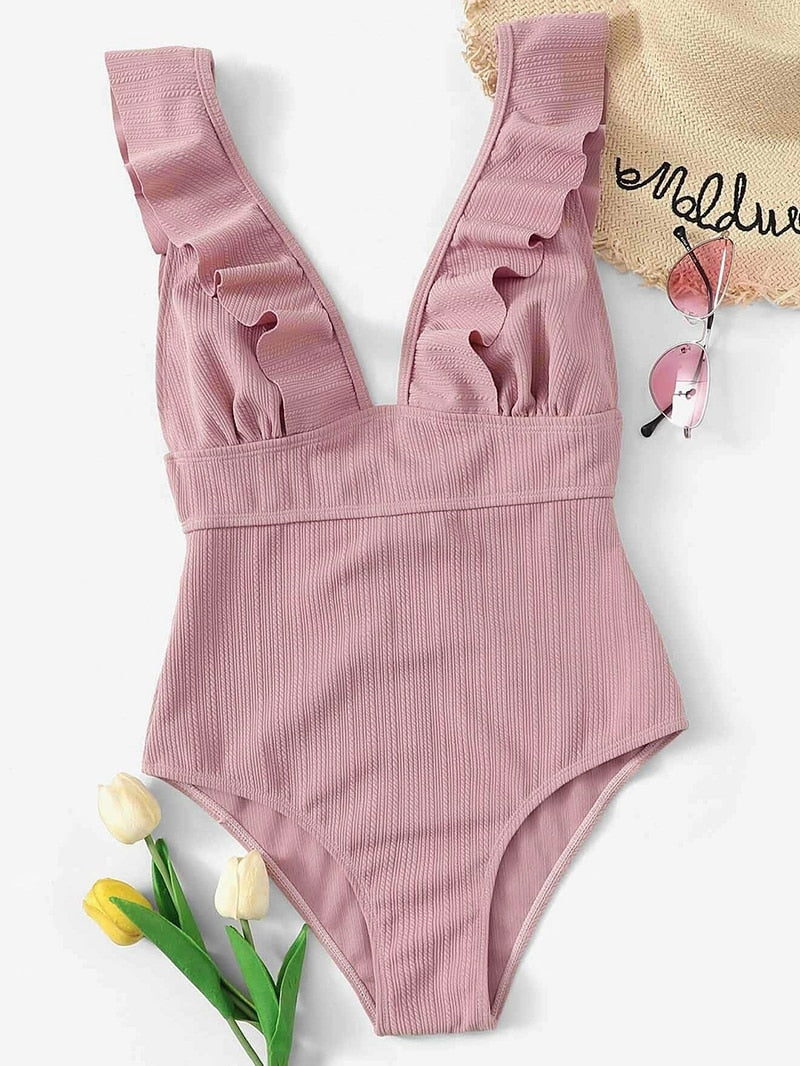 Ruffle pastel Swimsuit