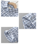 Load image into Gallery viewer, Short Sleeve Cotton Plaided Shirt-Slim Fit
