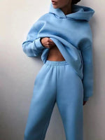 Load image into Gallery viewer, Two Piece Oversized Tracksuit Set
