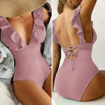 Load image into Gallery viewer, Ruffle pastel Swimsuit
