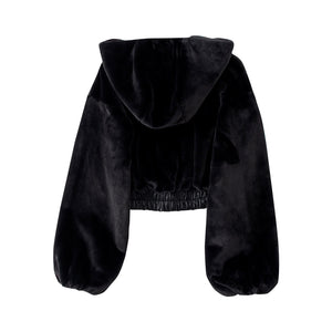 Women's Hooded Faux Fur Coat
