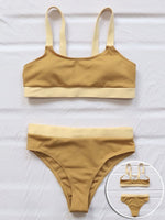 Load image into Gallery viewer, High Waist Twin Colour Bikini
