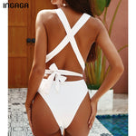 Load image into Gallery viewer, One Piece Tie-up Swimwear
